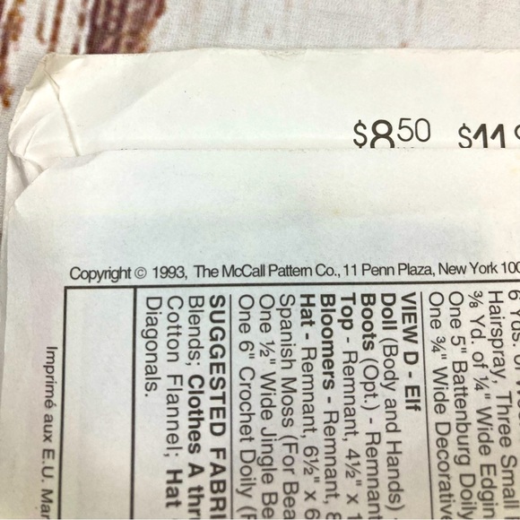 McCall’s #6725 Button Up! Craft Patterns Vintage 1993 DIY - Picture 3 of 11